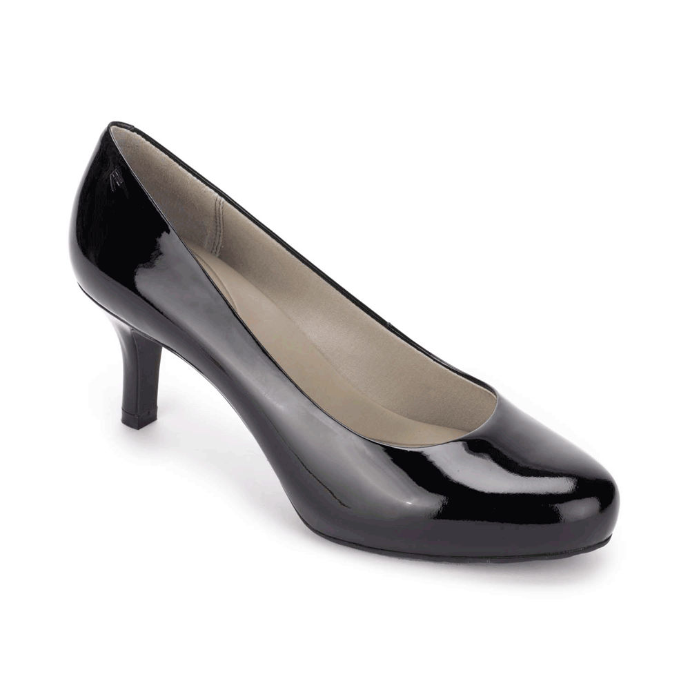 Scarpins Rockport Mulher Pretas - Seven To 7 Baixo - 73082WKHY